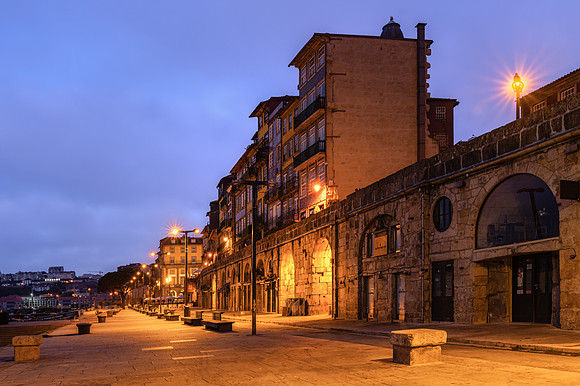 Waterfront at sunrise