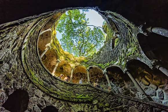 The Poco Iniciatico well in the grounds of the Quinta  da Regaleira