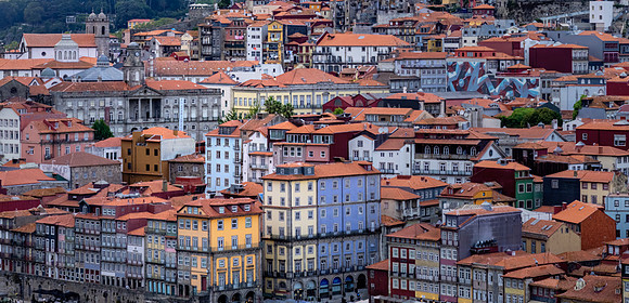 The colorful houses of Porto