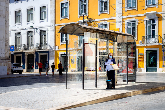 Lisbon bus stop