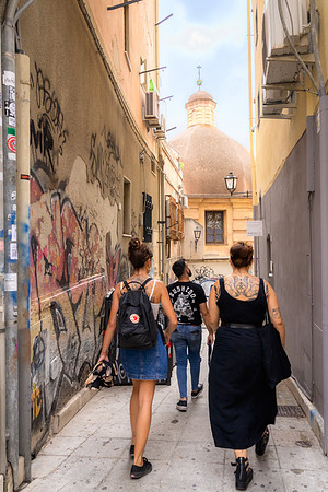 The streets of Cagliari