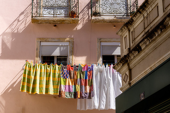Hanging laundry
